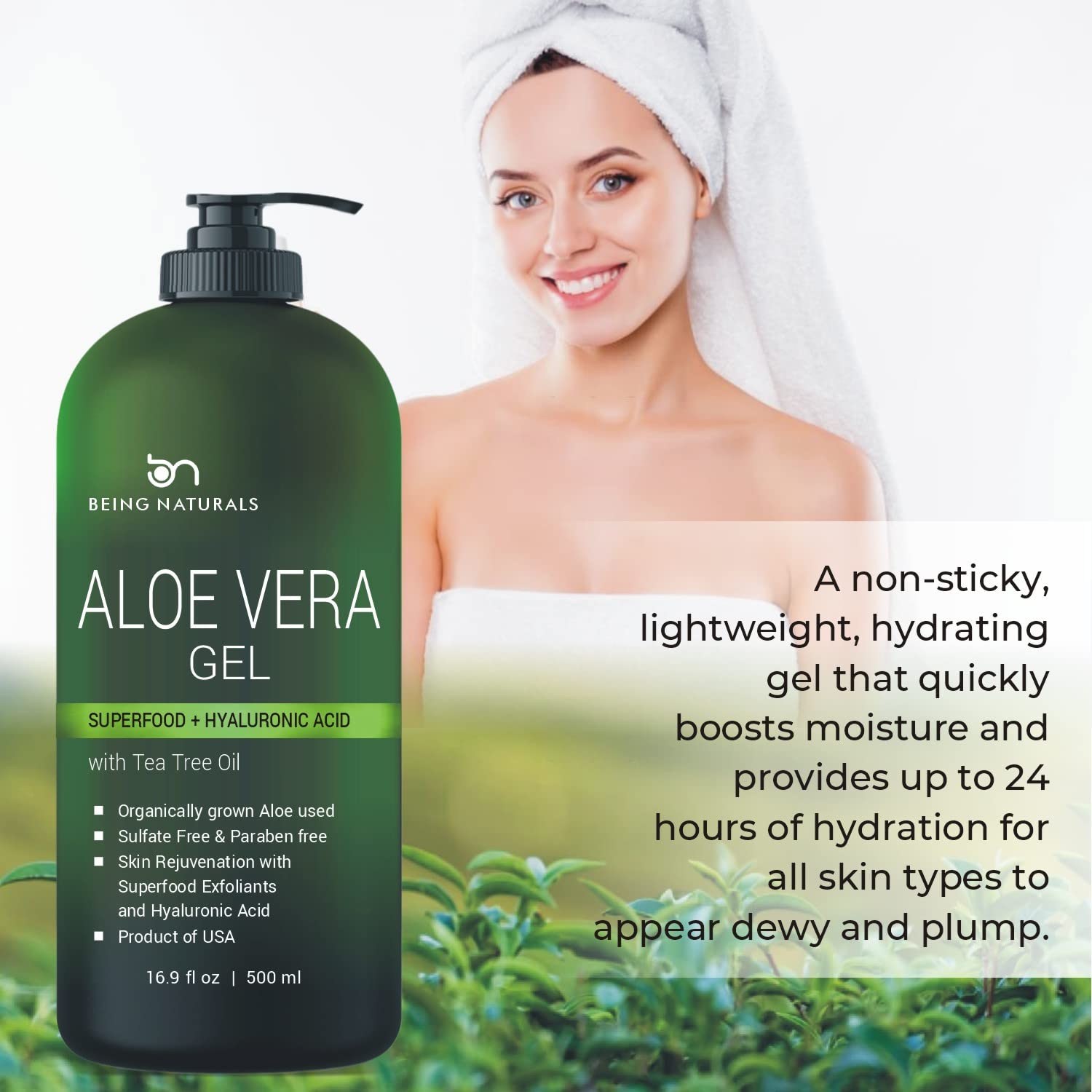 Aloe vera Gel - Pure Organic Infused with wonderful ing –